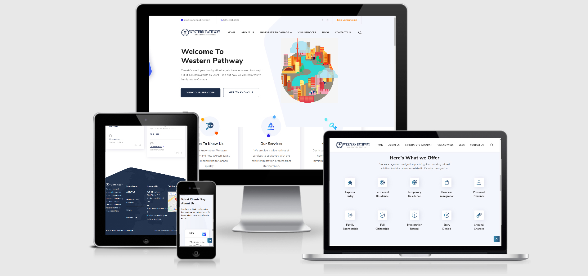 Premium service brand homepage with conversion-focused CTA